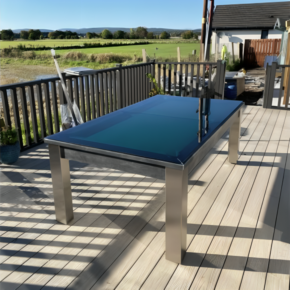 FMF | Elixir Outdoor Slate Bed Pool Dining Table | Various Finishes