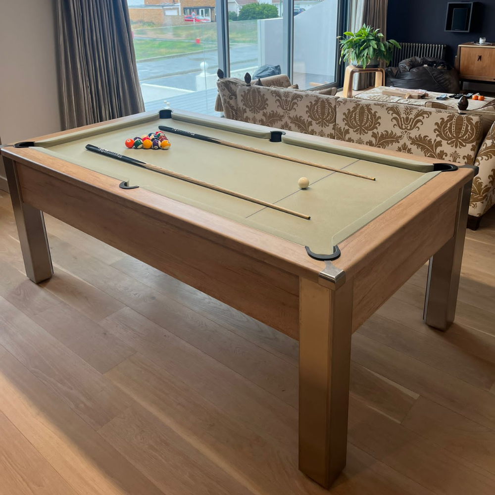 FMF | Spirit Tournament Slate Bed Pool Table | Nebraska Oak