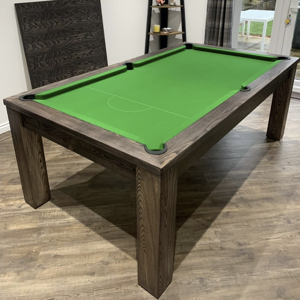 FMF Elixir Slate Bed Pool Dining Table Black Ash 6ft & 7ft