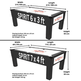 FMF | Spirit Tournament Slate Bed Pool Table | Stealth Black