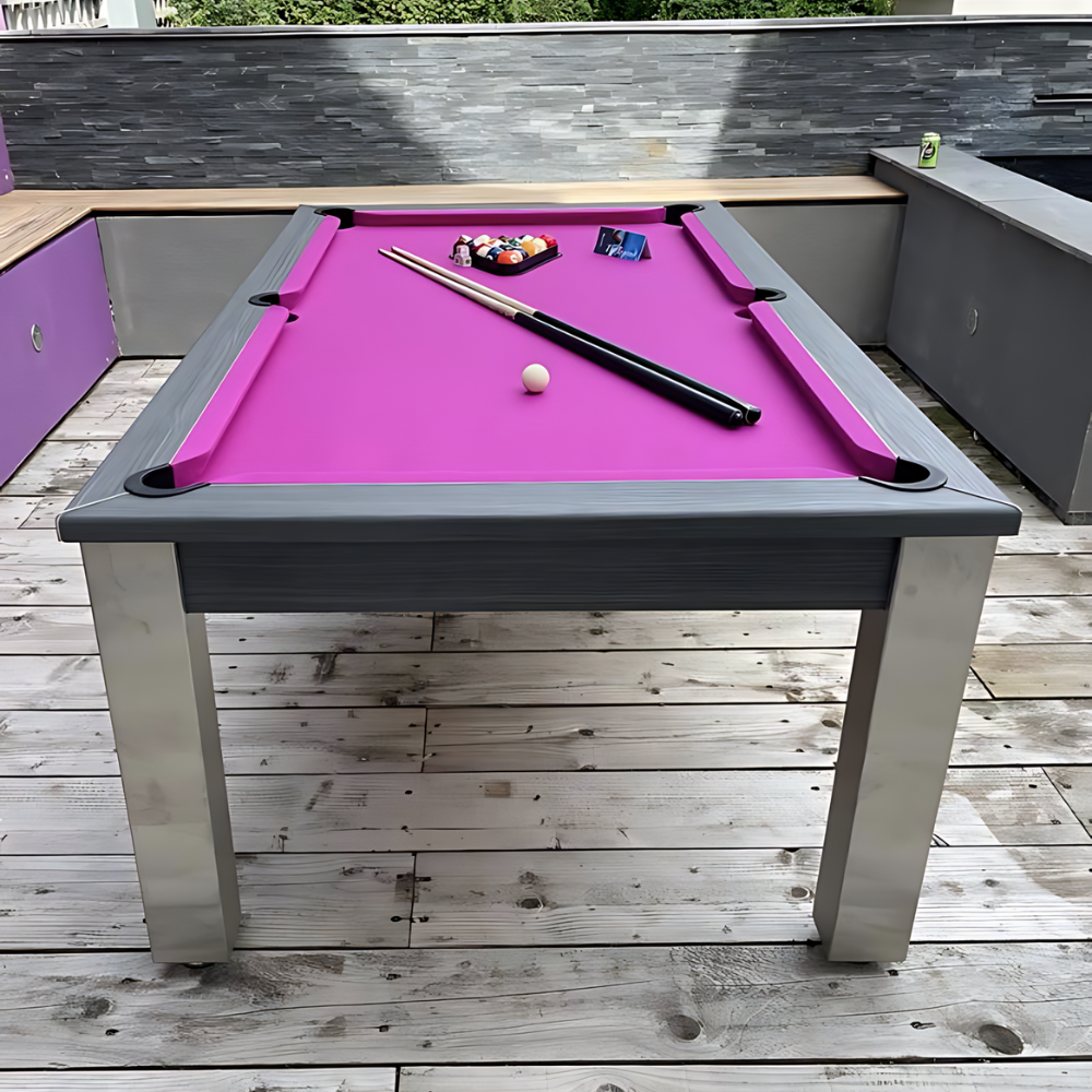 FMF | Elixir Outdoor Slate Bed Pool Dining Table | Various Finishes