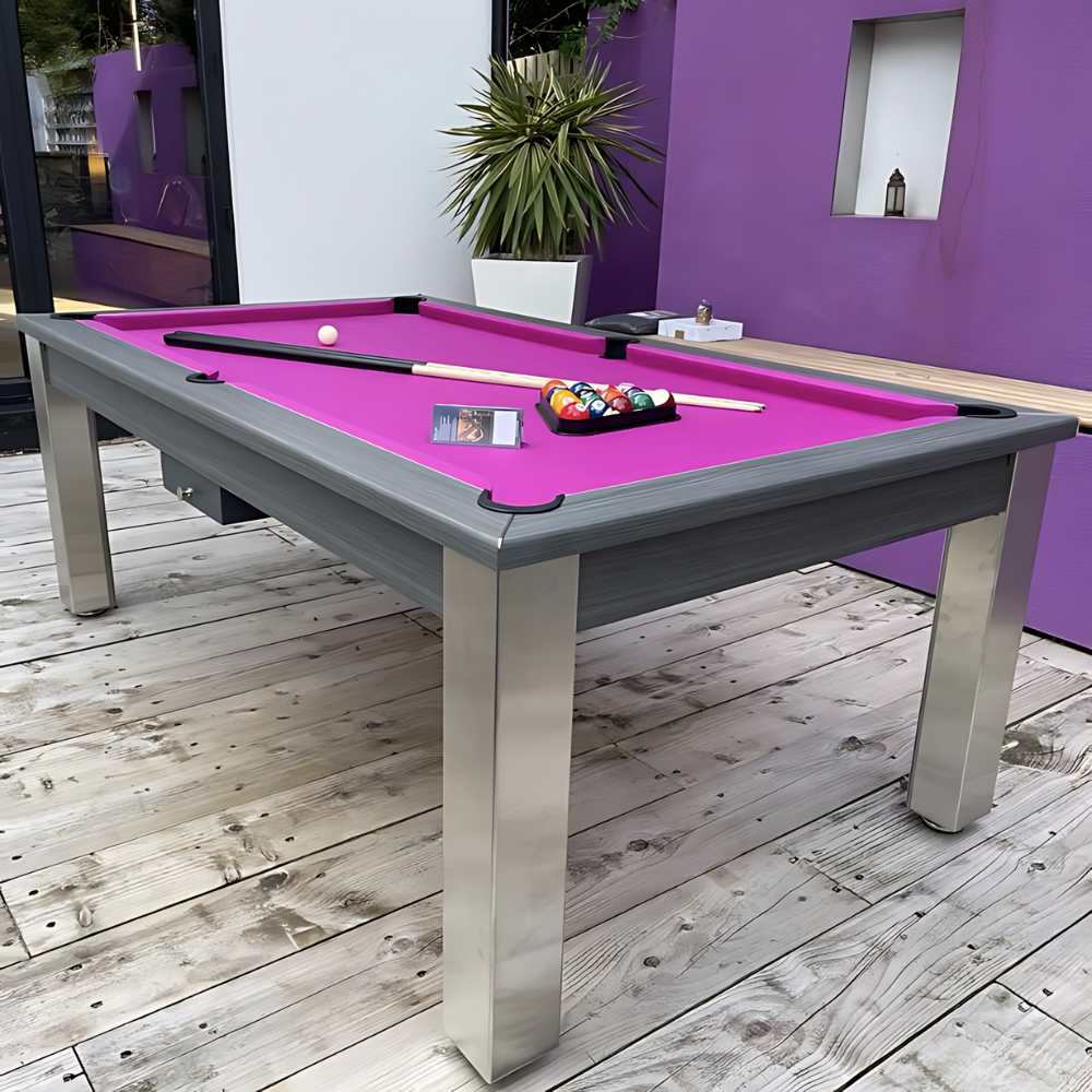 FMF | Elixir Outdoor Slate Bed Pool Dining Table | Various Finishes