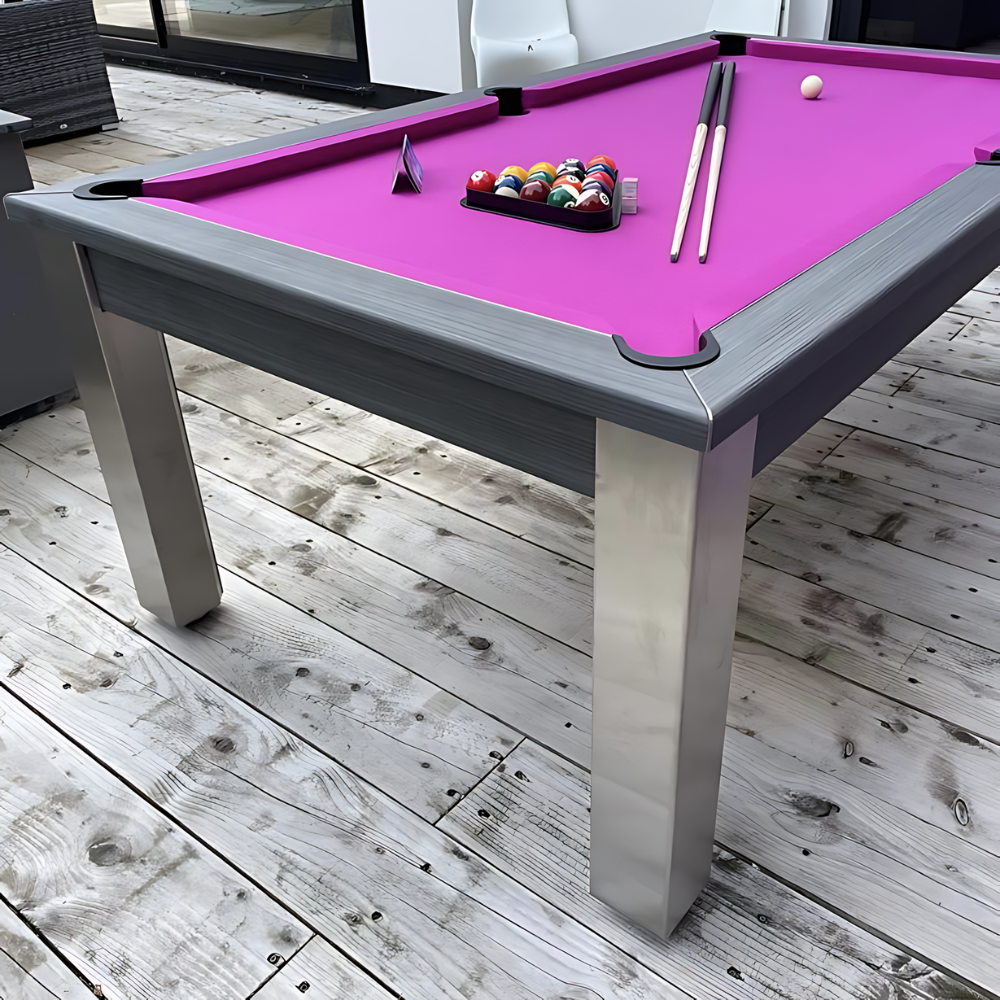 FMF | Elixir Outdoor Slate Bed Pool Dining Table | Various Finishes