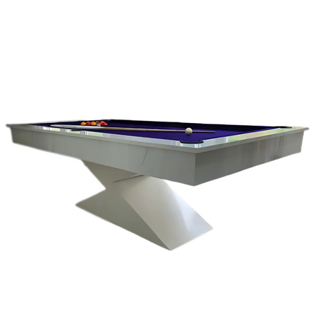 Lightning Slate Bed Pool Dining Table | Carrara Marble