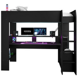 Parisot Online Gaming High Sleeper Bed with Desk