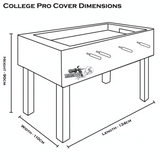 Roberto Sport College Pro Football Table with Glass Cover