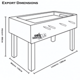 Roberto Sport Export Football Table with Glass Cover