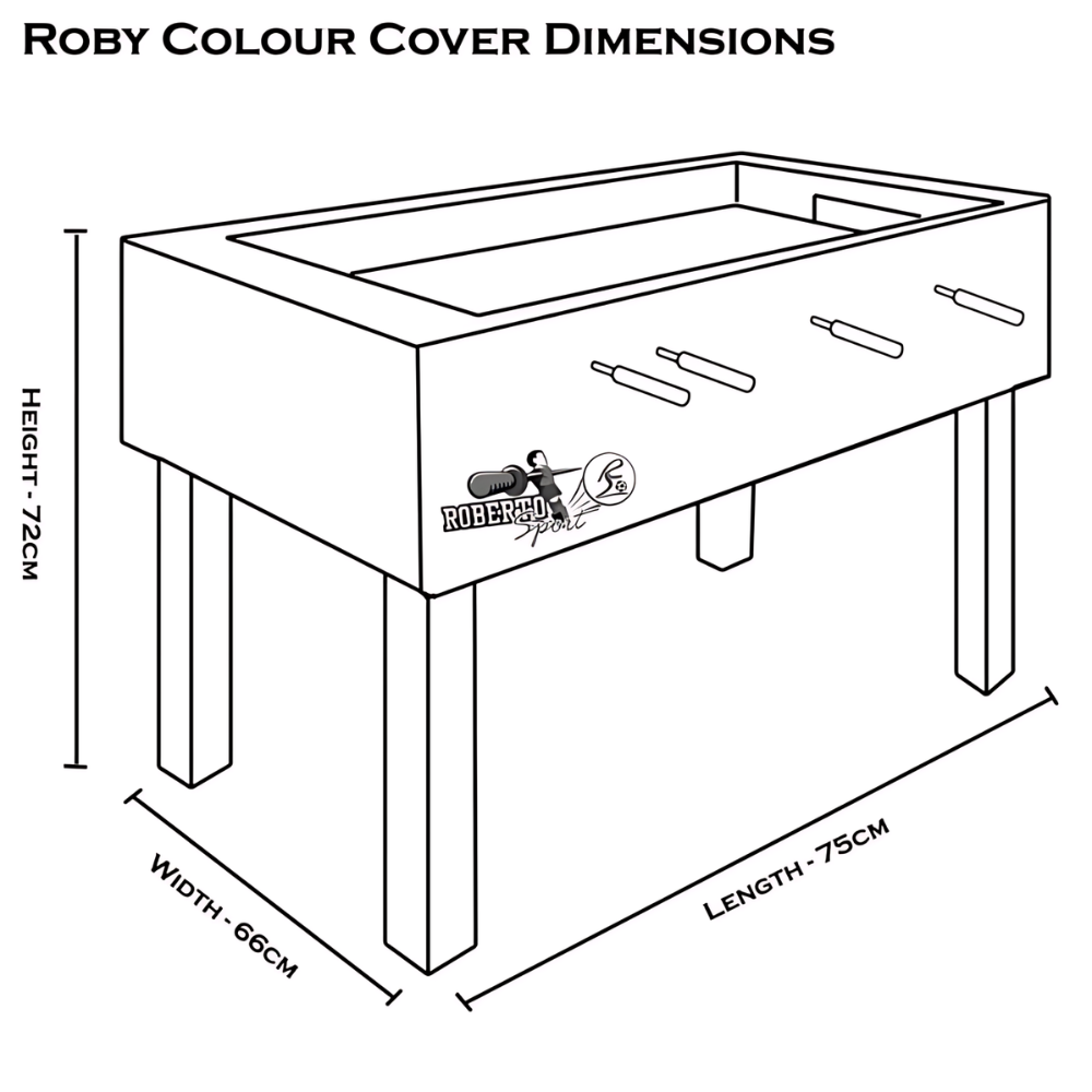 Roberto Sport Roby Colour Football Table with Glass Cover