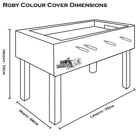 Roberto Sport Roby Colour Football Table with Glass Cover