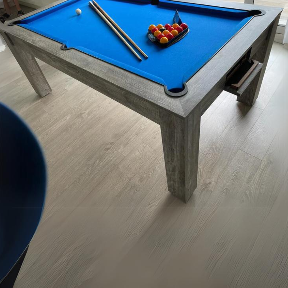 Rosetta Slate Bed Pool Dining Table | Grey Pine | 6ft & 7ft