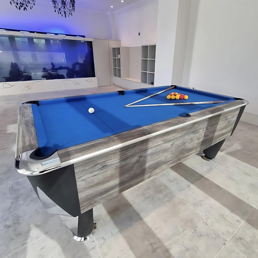 Sam Atlantic Slate Bed Pool Table | Blue Oak