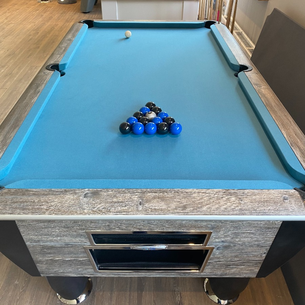 Sam Atlantic Slate Bed Pool Table | Blue Oak