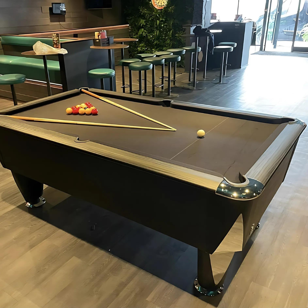 Sam Atlantic Slate Bed Pool Table | Charcoal