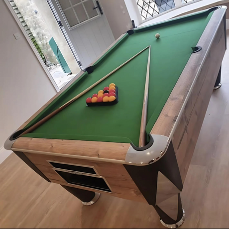 Sam Atlantic Slate Bed Pool Table | Country Oak