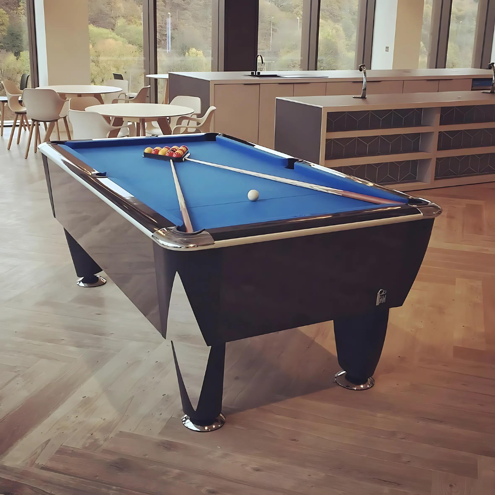 Sam Atlantic Slate Bed Pool Table | Gloss Black