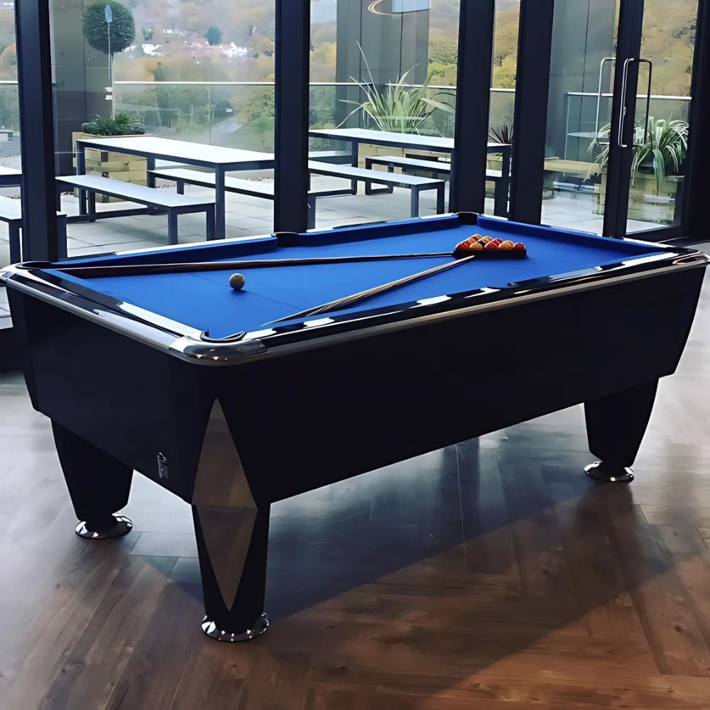 Sam Atlantic Slate Bed Pool Table | Gloss Black