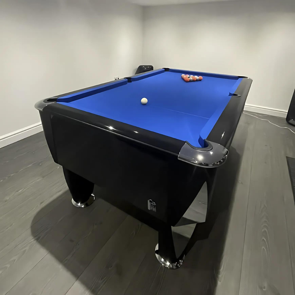 Sam Atlantic Slate Bed Pool Table | Gloss Black