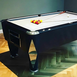 Sam Atlantic Slate Bed Pool Table | Gloss Black