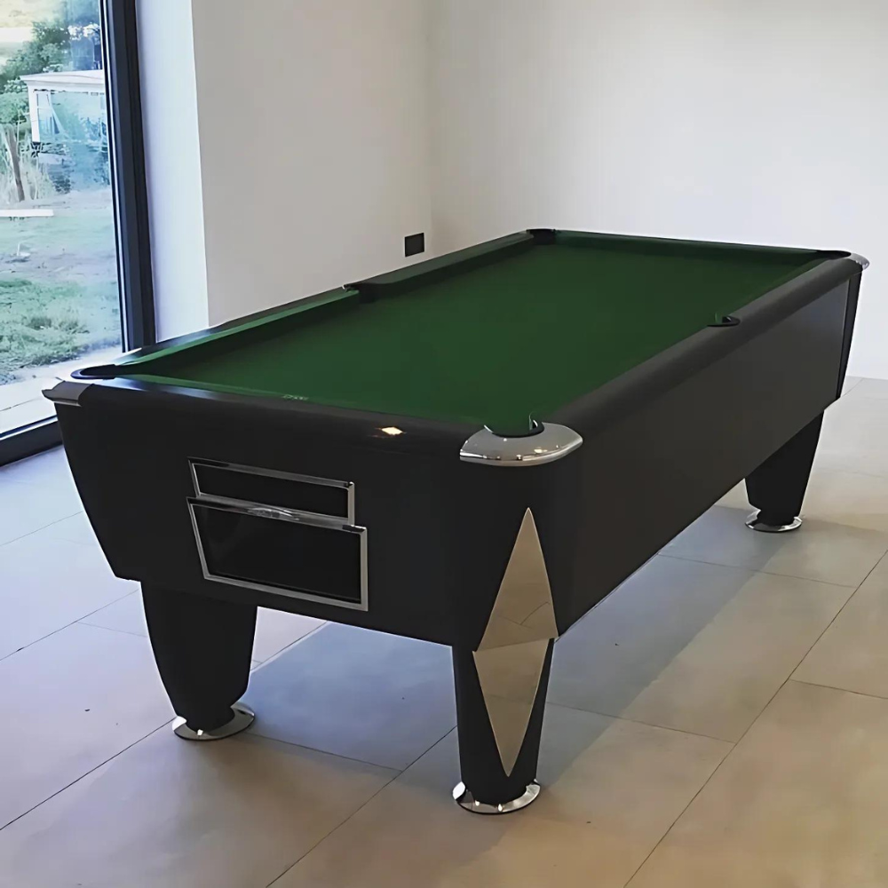 Sam Atlantic Slate Bed Pool Table | Gloss Black