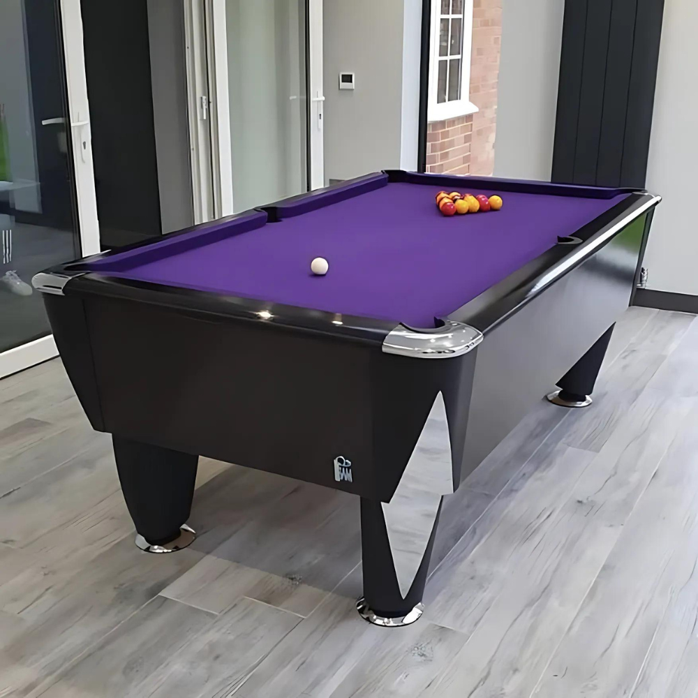 Sam Atlantic Slate Bed Pool Table | Gloss Black