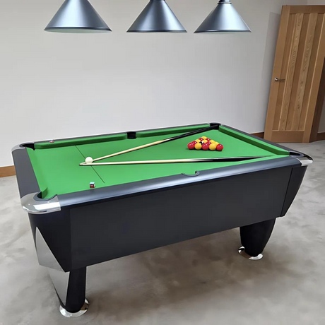 Sam Atlantic Slate Bed Pool Table | Matt Black