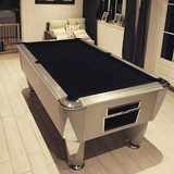 Sam Atlantic Slate Bed Pool Table | Silver