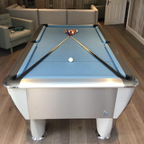 Sam Atlantic Slate Bed Pool Table | Silver