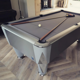 Sam Atlantic Slate Bed Pool Table | Silver