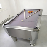 Sam Atlantic Slate Bed Pool Table | Silver