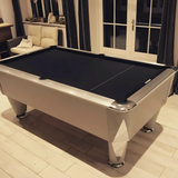 Sam Atlantic Slate Bed Pool Table | Silver