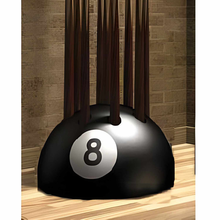 Stunning Black 8 Ball Cue Stand & Rack for 9 Cues