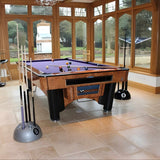 Stunning Silver 8 Ball Cue Stand & Rack for 9 Cues