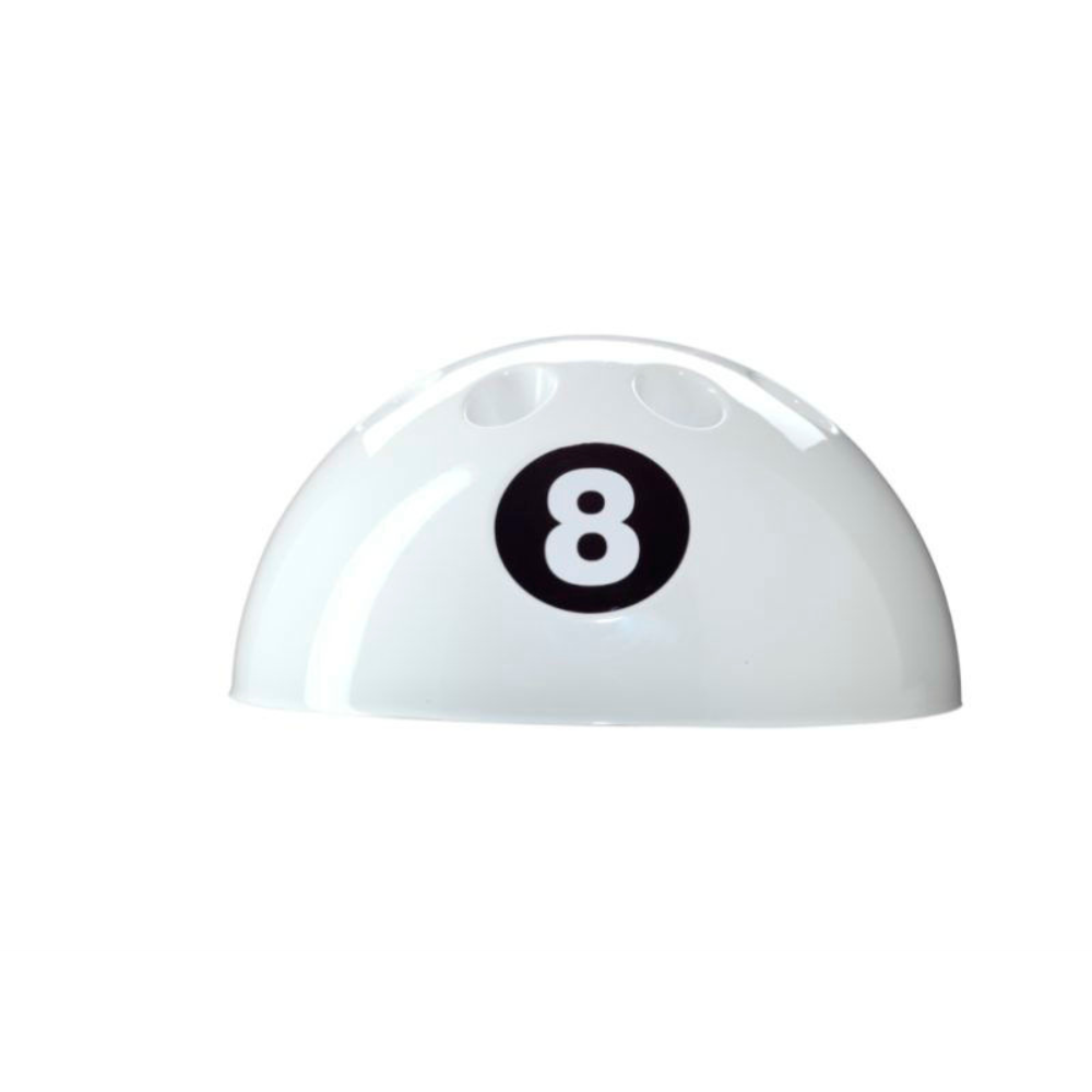 Stunning White 8 Ball Cue Stand & Rack for 9 Cues