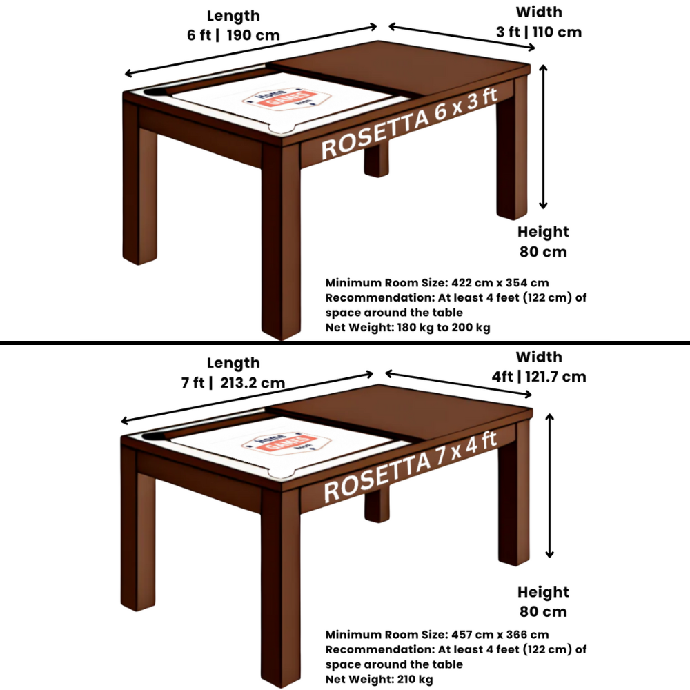 Rosetta Slate Bed Pool Dining Table | Nebraska Oak