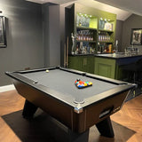 Cry Wolf Slate Bed Indoor Pool Table - Black - 6ft & 7ft