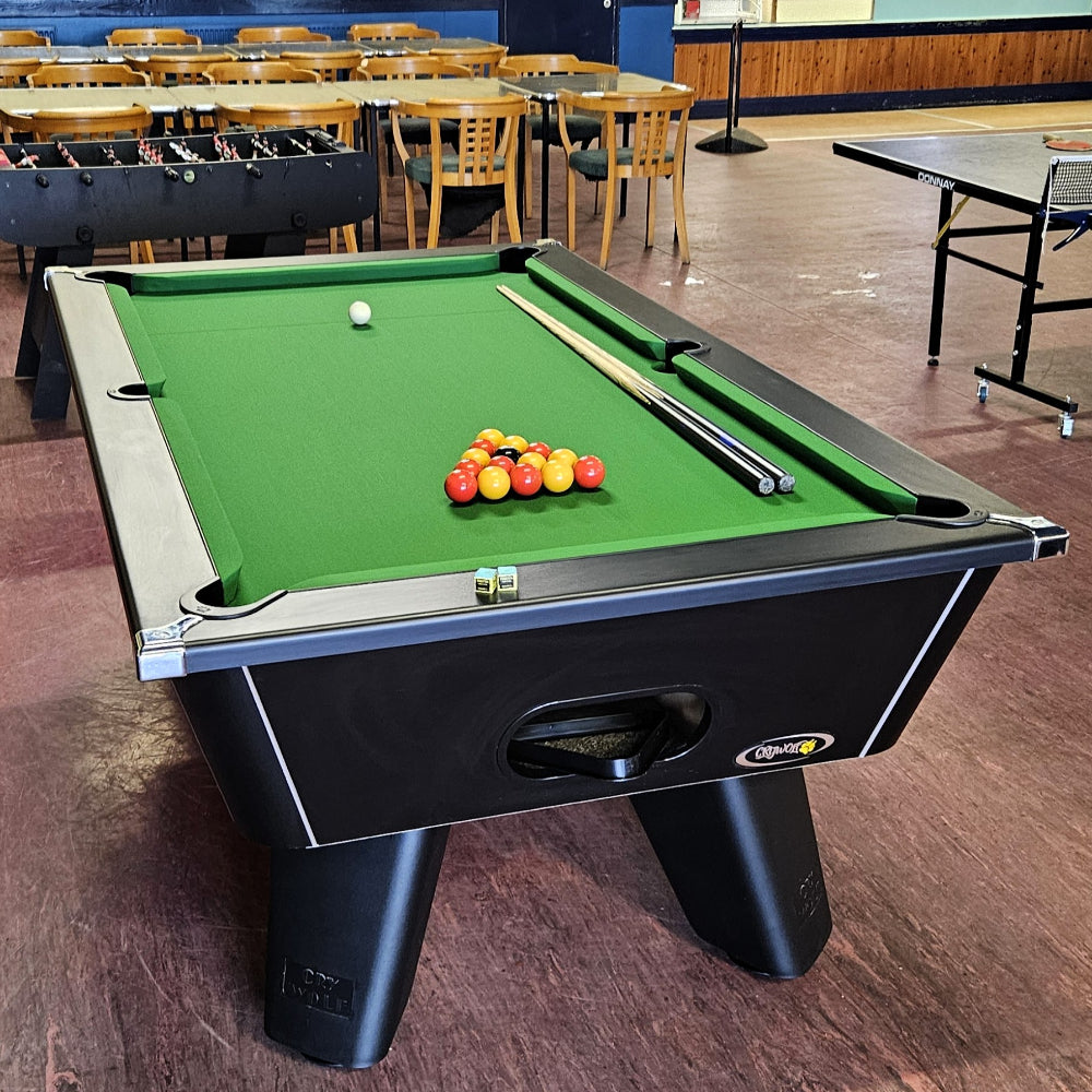 Cry Wolf Slate Bed Indoor Pool Table - Black - 6ft & 7ft