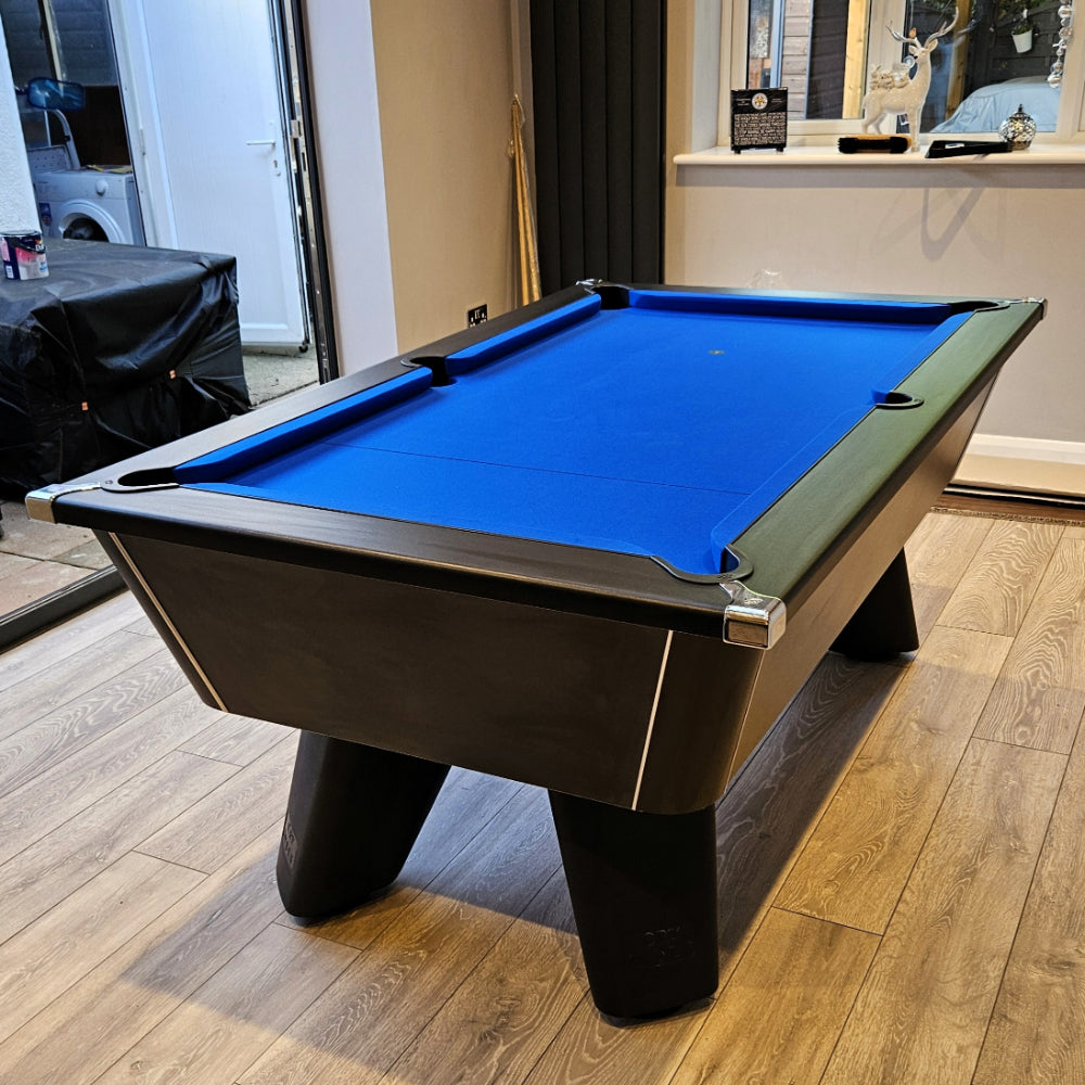 Cry Wolf Slate Bed Indoor Pool Table - Black