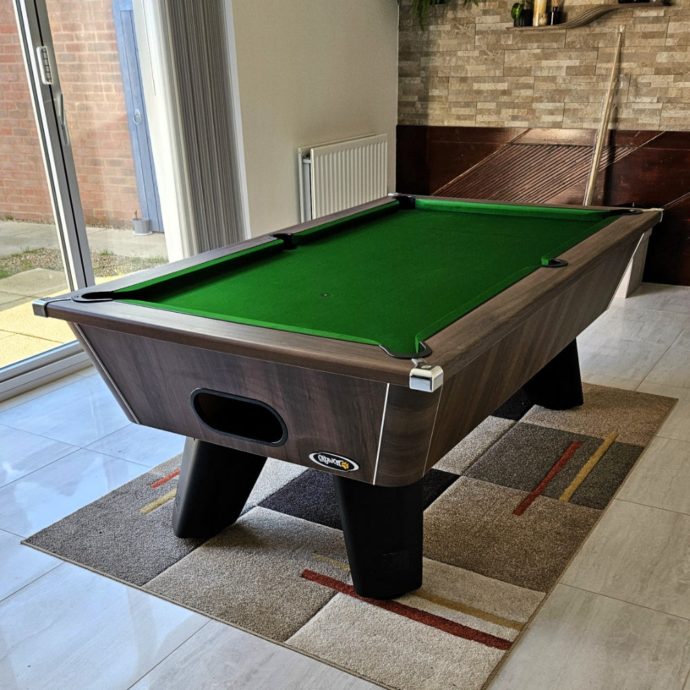 Cry Wolf Slate Bed Indoor Pool Table - Dark Walnut - 6ft & 7ft