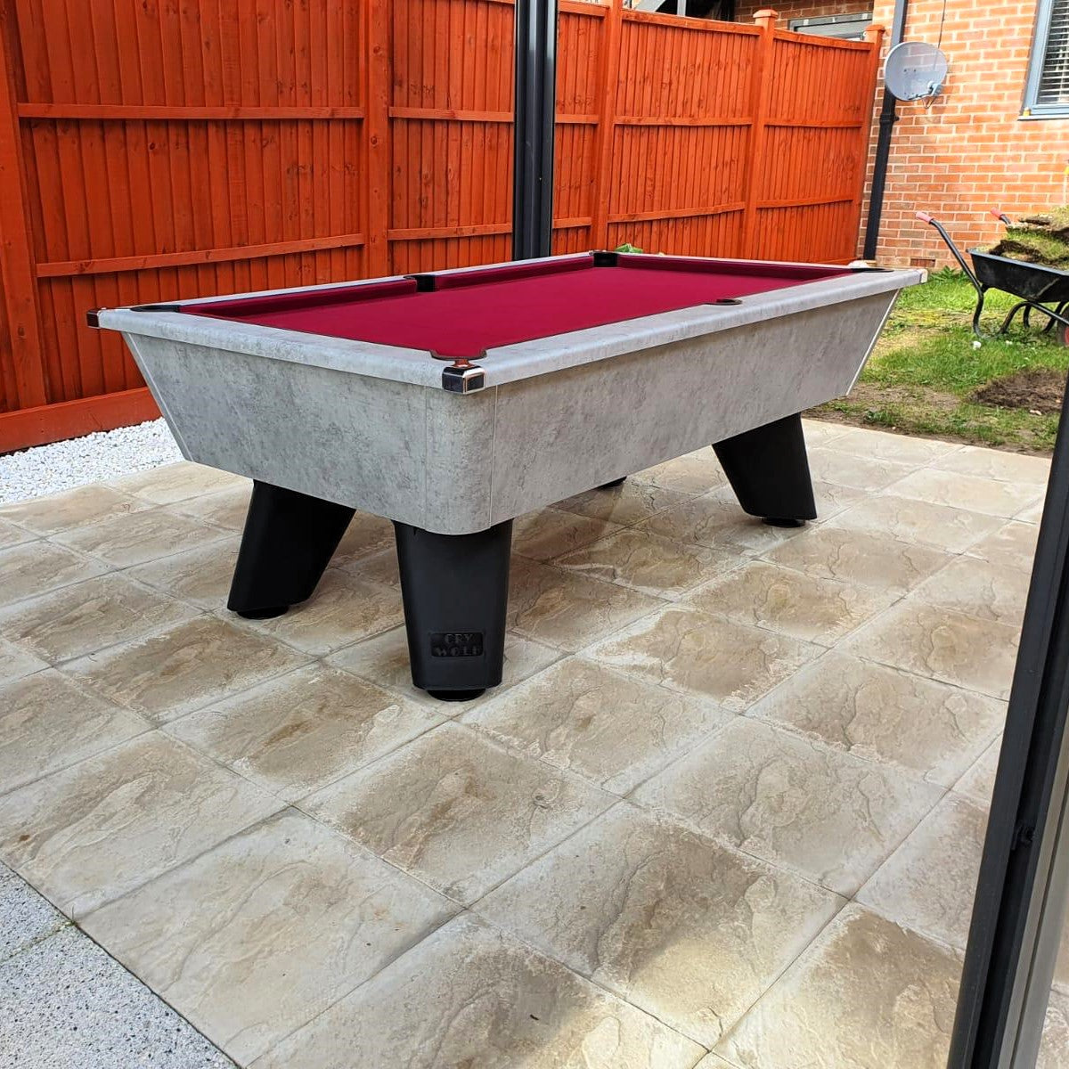 Cry Wolf Slate Bed Outdoor Pool Table - Urban Grey - 6ft & 7ft