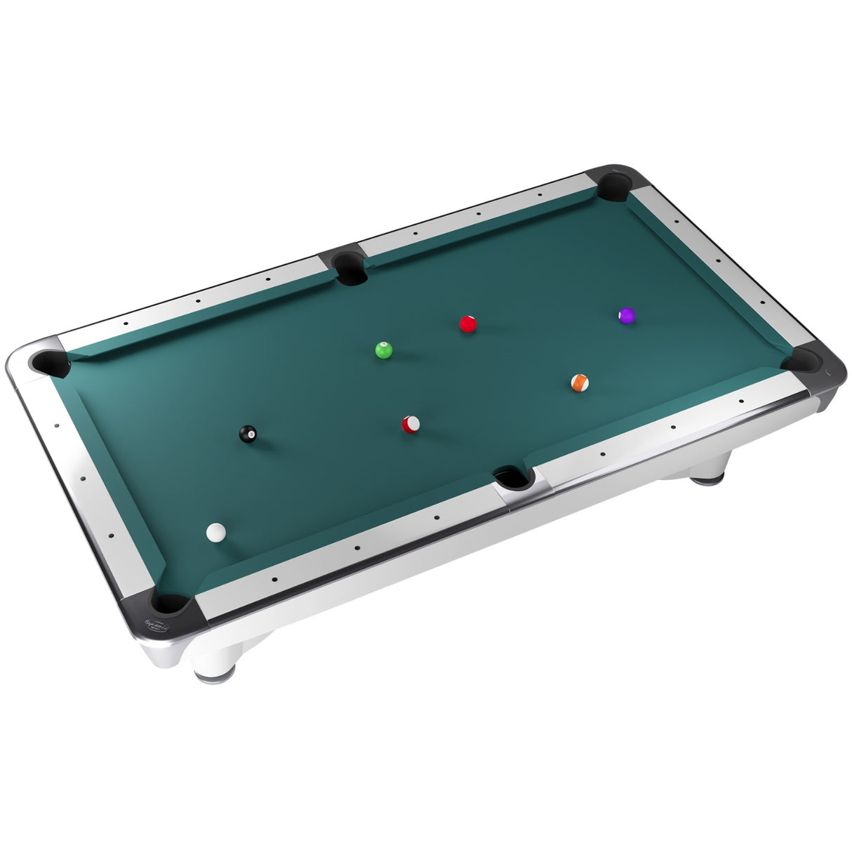 Dynamic III American Slate Bed Pool Table White - 8ft & 9ft