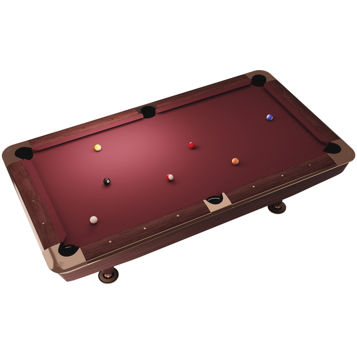 Dynamic II American Slate Bed Pool Table Brown - 9ft