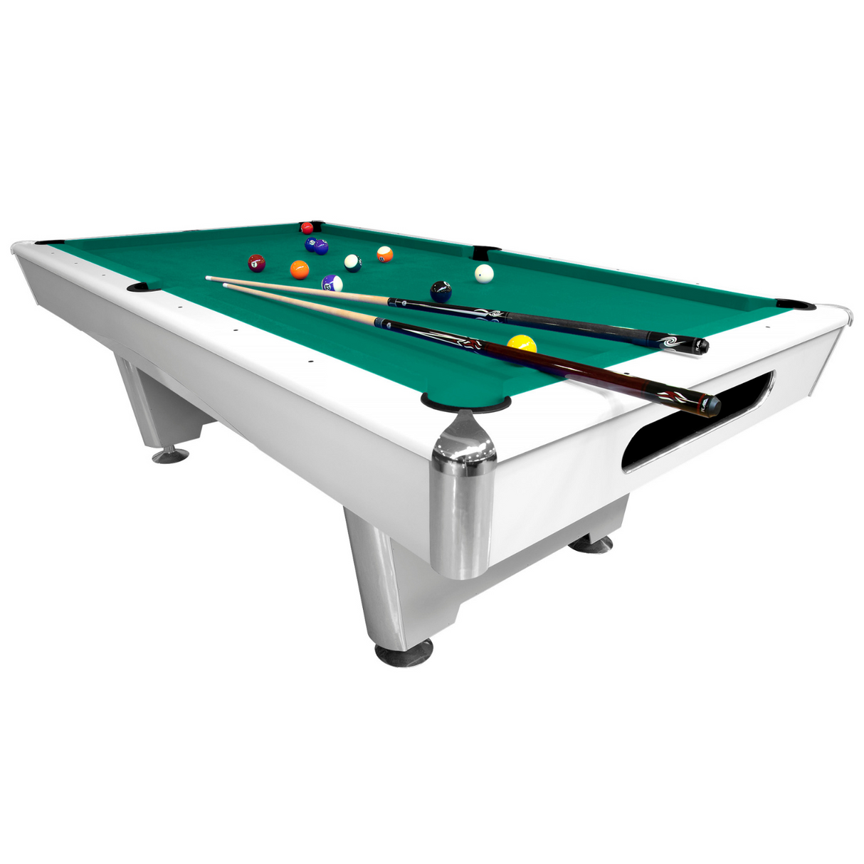 Dynamic Triumph American Slate Bed Pool Table White - 7ft or 8ft