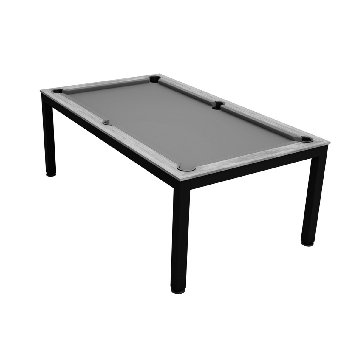 Dynamic Vancouver II American Slate Bed Pool Dining Table Black & Grey - 7ft