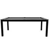 Dynamic Vancouver II American Slate Bed Pool Dining Table Black & Grey - 7ft