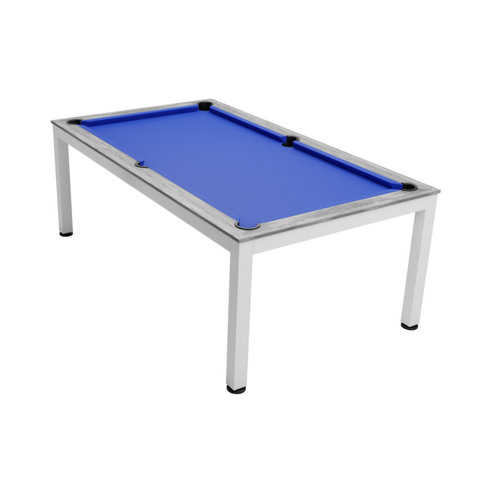 Dynamic Vancouver II American Slate Bed Pool Dining Table White & Grey - 7ft
