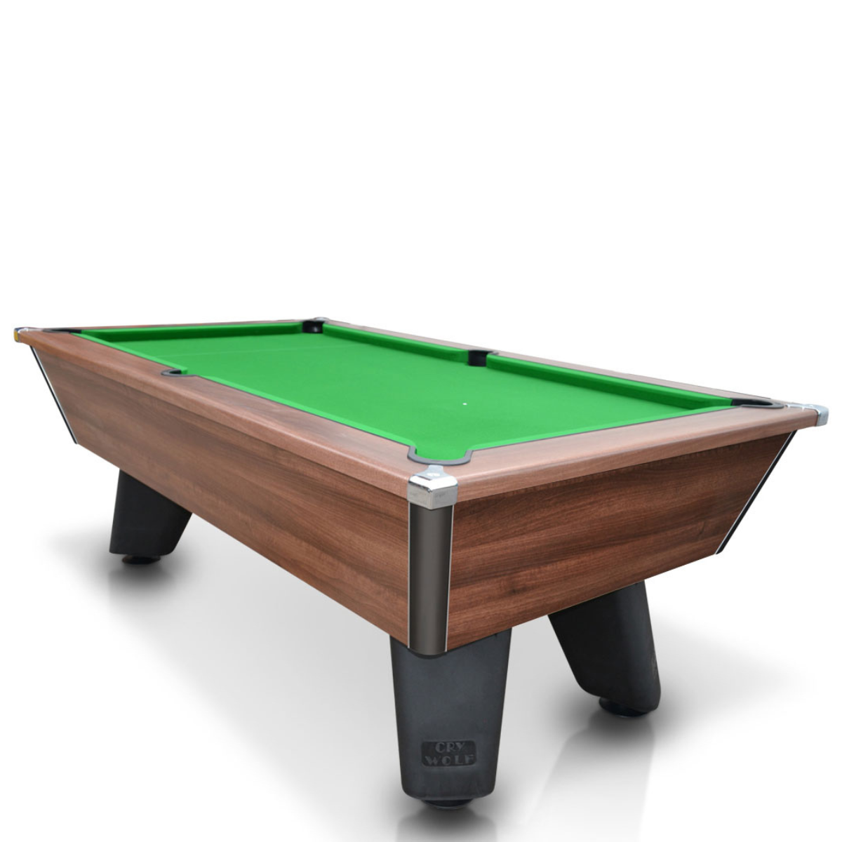 Cry Wolf Slate Bed Indoor Pool Table - Dark Walnut - 6ft & 7ft - Home Games Room