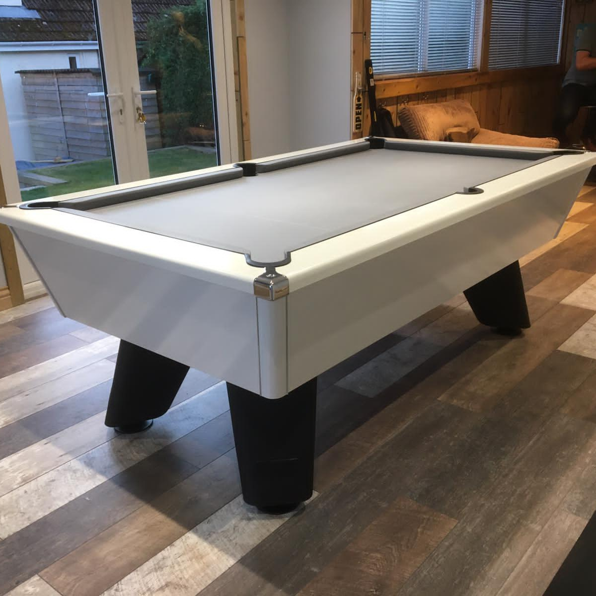 Cry Wolf Slate Bed Indoor Pool Table - White - 6ft & 7ft - Home Games Room