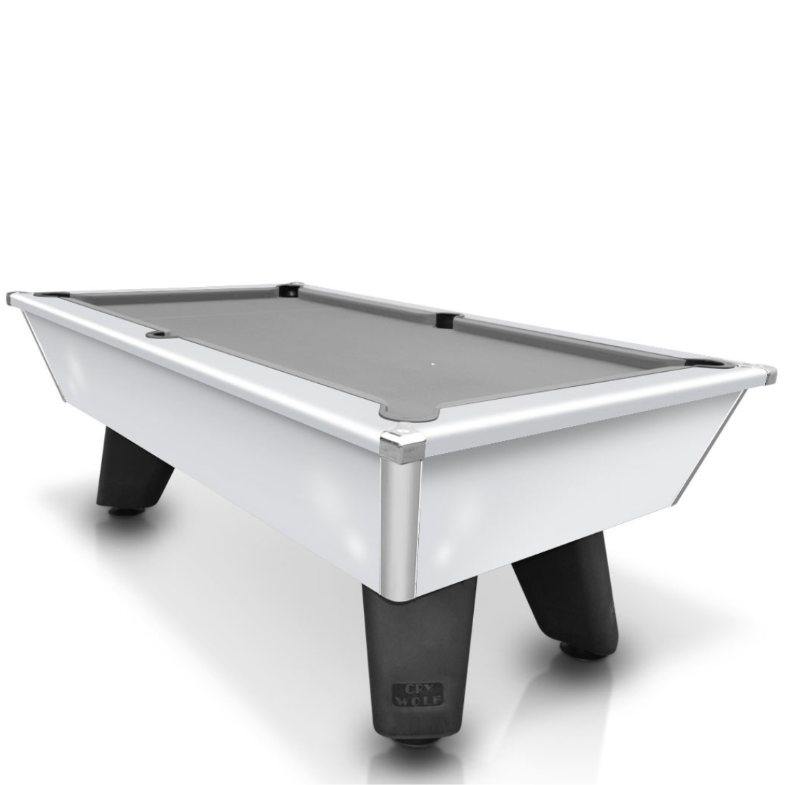 Cry Wolf Slate Bed Indoor Pool Table - White - 6ft & 7ft - Home Games Room