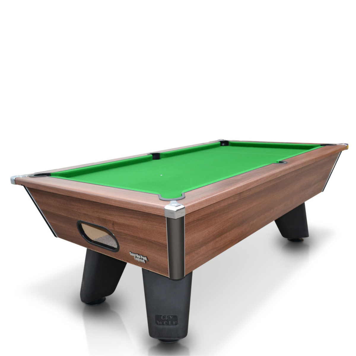 Cry Wolf Slate Bed Outdoor Pool Table - Dark Walnut - 6ft & 7ft - Home Games Room