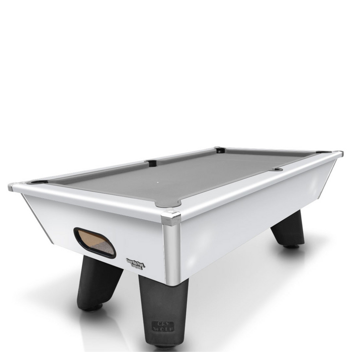Cry Wolf Slate Bed Outdoor Pool Table - White - 6ft & 7ft - Home Games Room